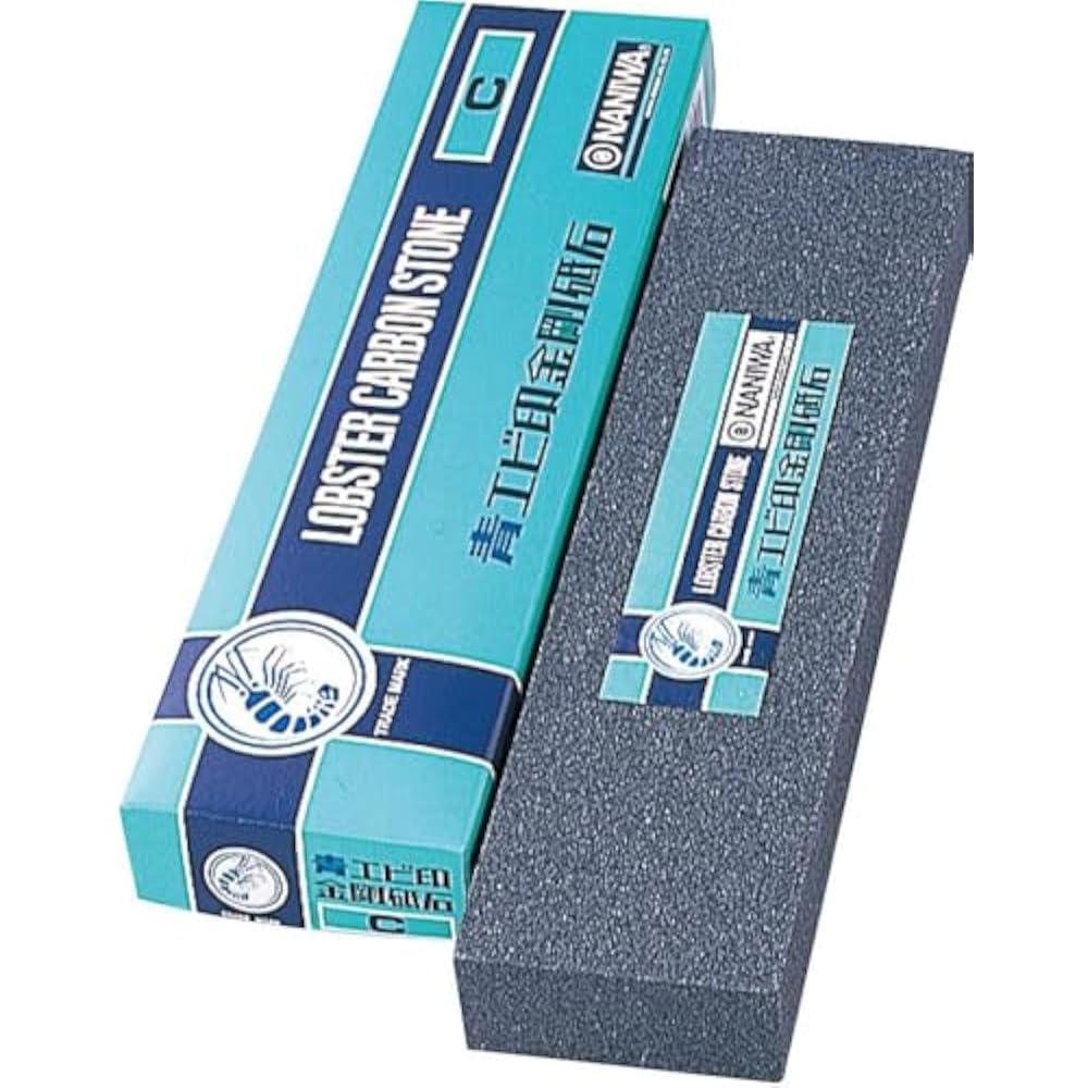 Naniwa Grinding Industry, Blue Shrimp Stamp, Kongo Whetstone, C Square, 1 Knife, Small Size, HA-0430