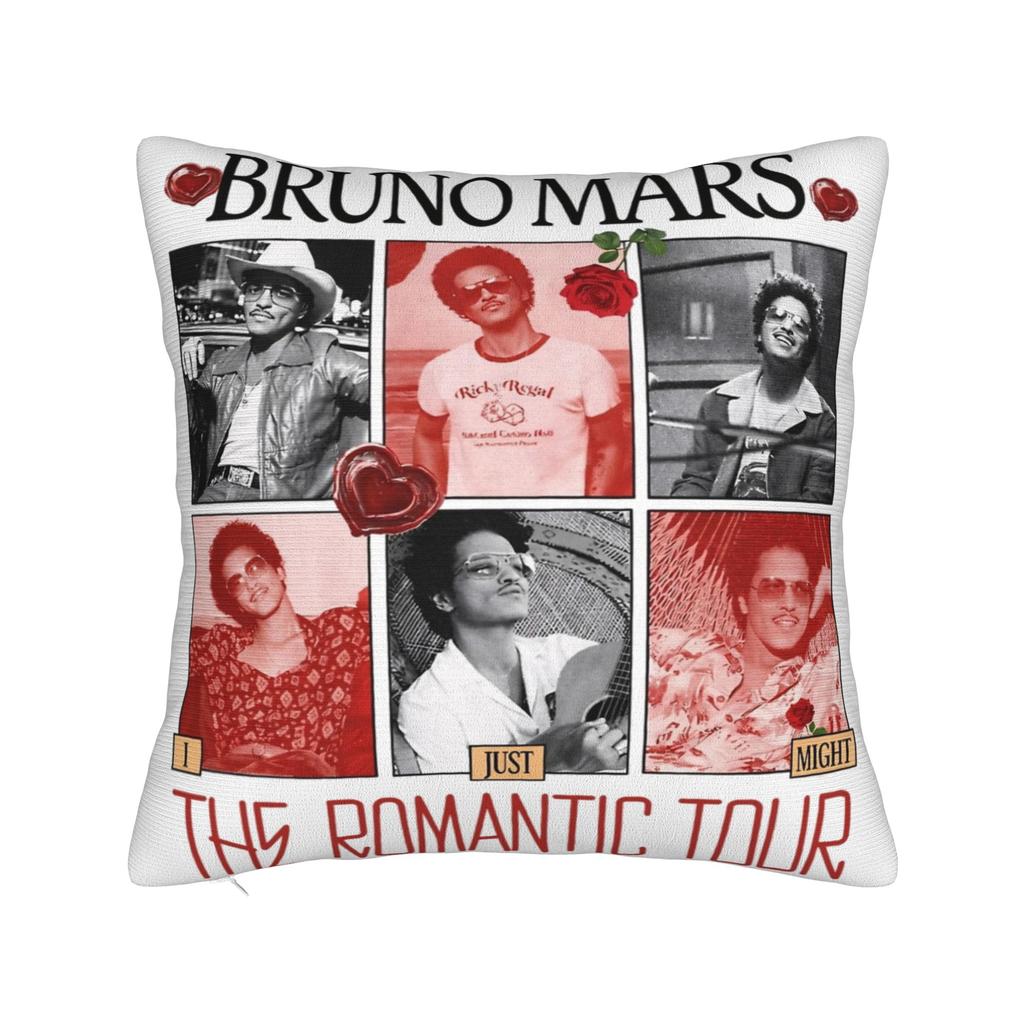 Bruno Mars The Romantic Tour Federe Merchandising Federa Stampata Decorazioni Federa Cuscino da Lancio Casa Multitaglia