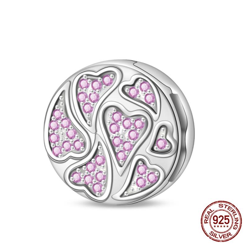 Original 100% 925 Silver Lucky Clover Patron Saint Flat Bead Fit Original Flat Bracelet DIY Jewelry Making Women's Gift