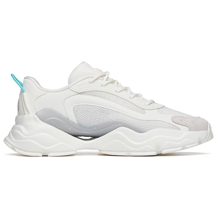 New Anta Millennial Cushioning Anti Slip And Wear Resistant Low Top Casual Shoes Women's Ivory White 122228890-5