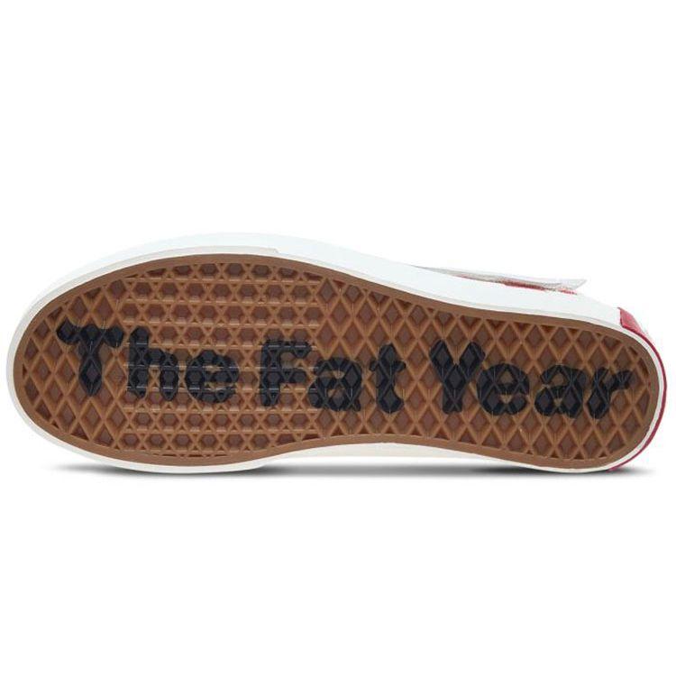 Vans Su Wukou X  Old Skool Series Pig Year Velcro Lightweight Low-Top Skate Shoes Unisex Sneakers Red White Checkerboard VN0A38G1SHJ