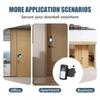 Universal Doorbell Mounting Bracket with Not Theft Design & Easy Installation Metal Doorbell Holder for Video Doorbells