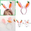 Fashionable Easter Bunny Ear Hairband With Carrot Rabbit Accent