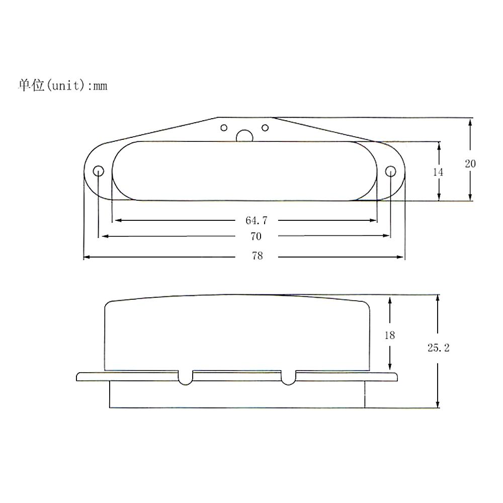 Tl Guitar Pickups Single Coil Tele Neck Pickup With Cover Fit Fender Telecaster Pickups Part
