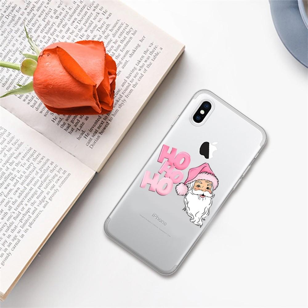 Christmas Cartoon New Year Gift Phone Case for iPhone 16 15 8 7 6 6S Plus X SE XR XS 14 11 12 13 Mini Pro Max Mobile Case