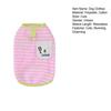 Hundeshirts Sommer Bedruckte Welpenkleidung Weicher Atmungsaktiver Pullover T-Shirt mit D-Ring für Kleine Mittlere Hunde Katzen