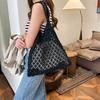 Yogodlns Borsa tessuta estiva per borse da donna Borsa a tracolla Boho da spiaggia lavorata a mano Borsa tote grande Borsa per la spesa scavata