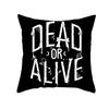 New Nordic Halloween Throw Pillow Cover Black Letter Print Sofa Cushion Cover Cushion Cover Home