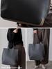 VITAFELICE Women's Two-Tone Square Tote Bag inb-10157p (Dark Gray)