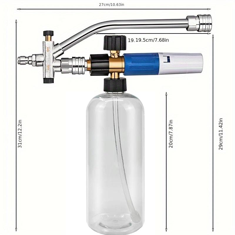 1/4" Quick Connect 4000 PSI High-Pressure Water Gun, Dual Connector Foam & Water Spray with Snow Foam Lance for Car Wash