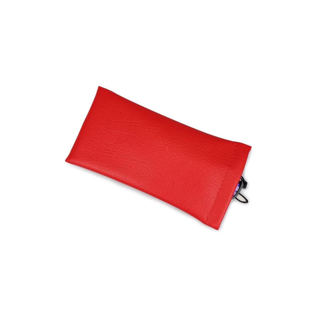 TC Case Eyeglass Perfect for PVC Eyeglass Made in 300157 Case, Stylish, Thin, Soft, Lightweight, Travel, Pouch, Red, Japan,