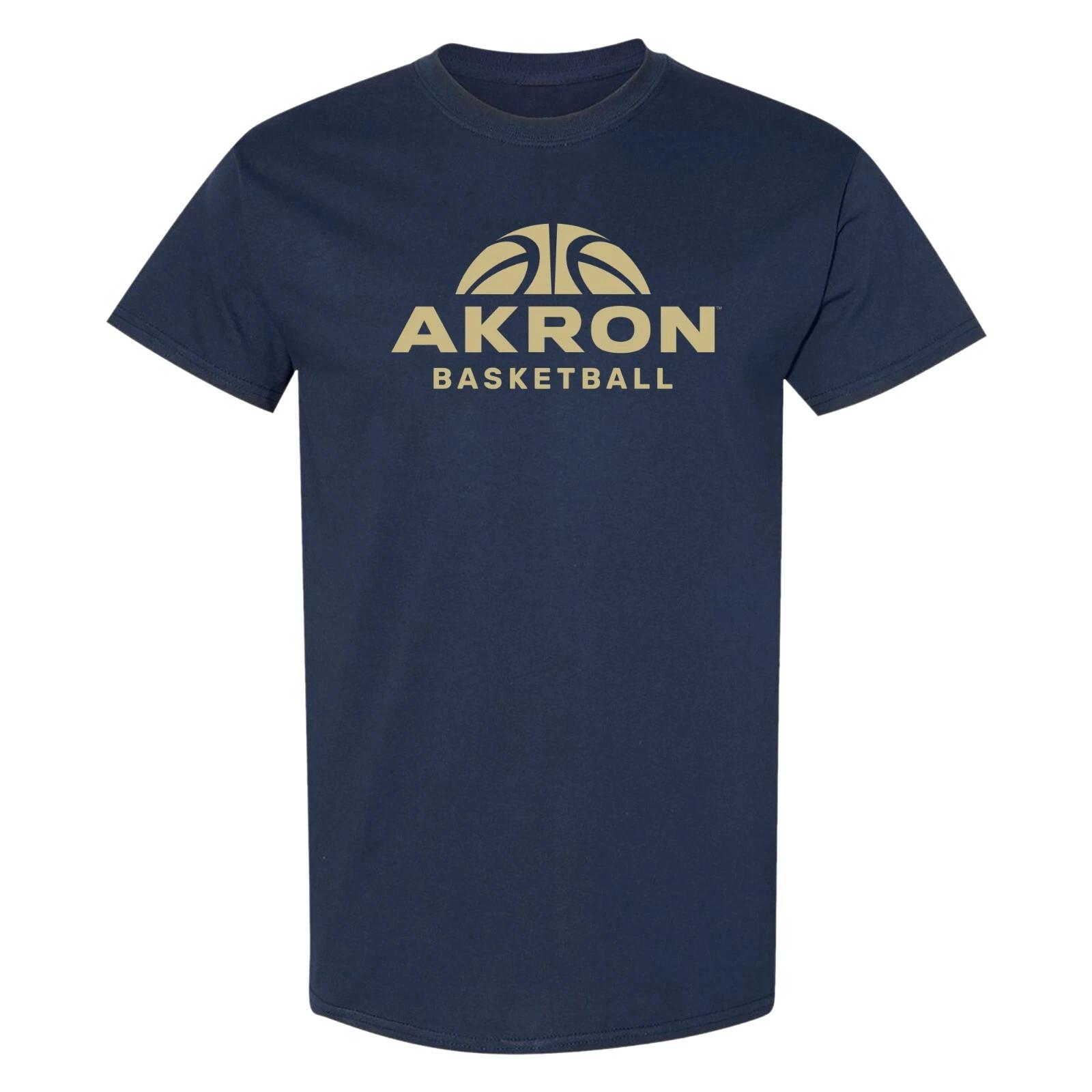 Akron Basketball Hype T-Shirt - Navy 4XL