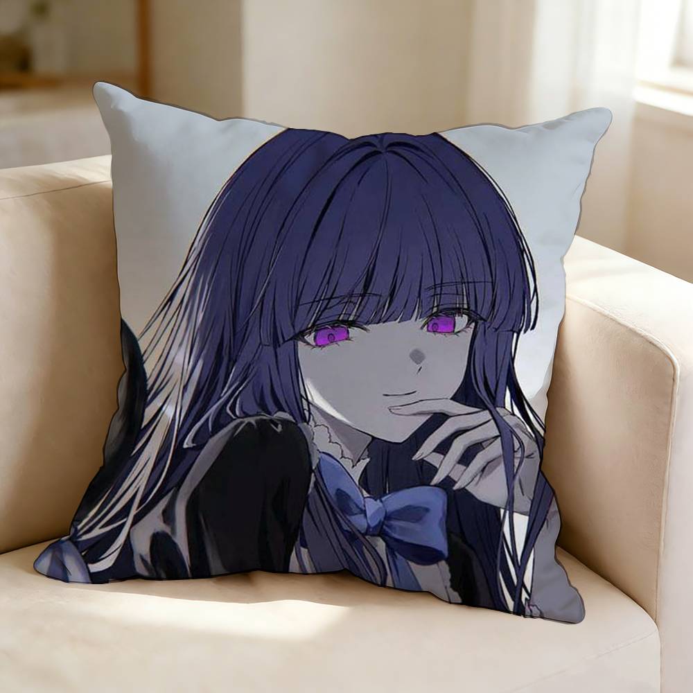 Suspense Anime HHigurashi When They Cry Pillow Case Square DoubleSided Sofa Cushion Cover Bedroom Bedside Pillow