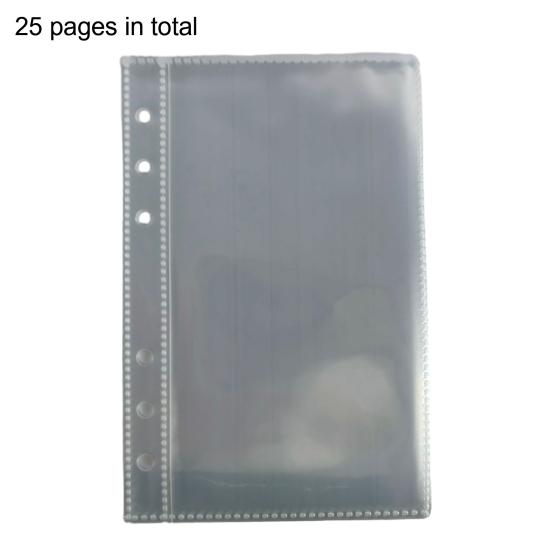 Zipper Binder Transparent Window Design Star Pattern PVC Cover Card Organizer with Multiple Slots Portable Card Holder Binder for Idol Cards Photo