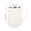Pointed Spout Milk Pitcher 304 Stainless Steel Espresso Steaming Pot  Coffee Preparation