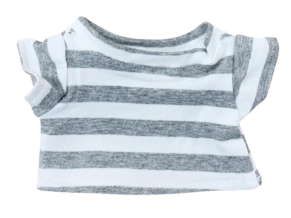 Pickles the Frog Plush Costume Dress-Up T-Shirt with Stripes, Sequins, and Stars for Bean Dolls (PZ43957-51)