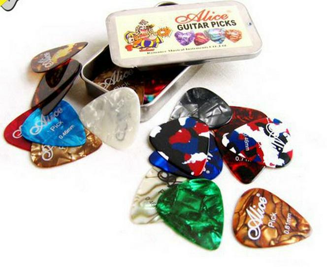 Celluloid Guitar Picks - Packs of 12, 20, 24