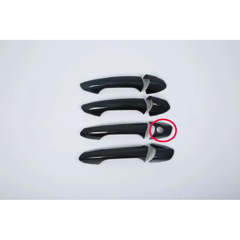 For Mercedes-Benz GLA-Class H247 GLA200 220 250   Car Accessories Carbon Fiber Style Door Handle Cover Trim Molding