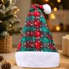 Christmas Plaid Fabric Hat Multicolor Sequin Party Accessory for Adults and Kids