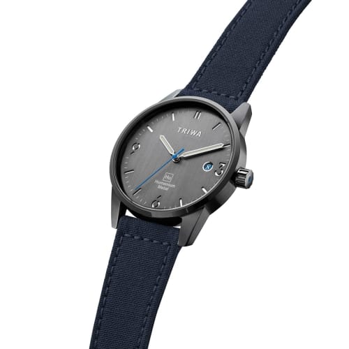 TRIWA HUMANIUM TIME FOR PIECE HU39GB-CL080701 Men's & Women's Unisex Watch with Recycled Canvas Strap, Officially Imported, Swedish Scandinavian Desig