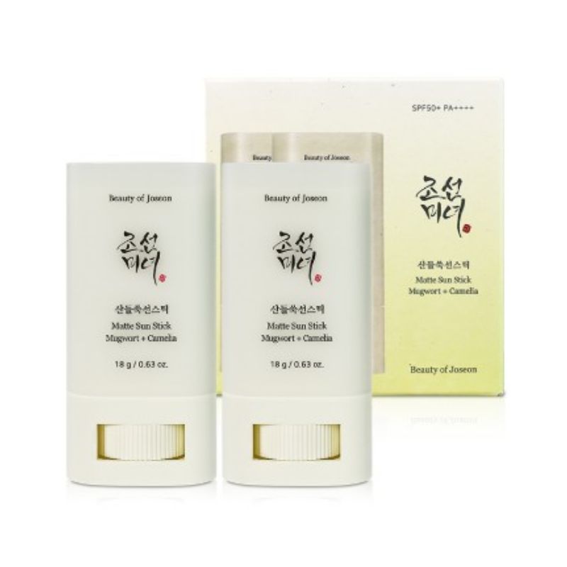 Beauty of Joseon Mugwort Sun Stick 18g Portable Sunscreen Stick UV Protection Lightweight Korean Skincare 18g x 2
