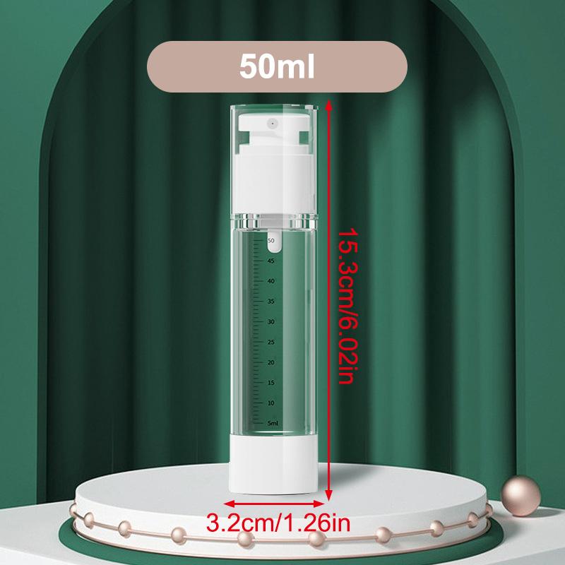 15/30/50Ml As Vacuum Lotion Spray Bottle With Scale Travel Portable Refillable Bottles Liquid Foundation Cosmetics Container