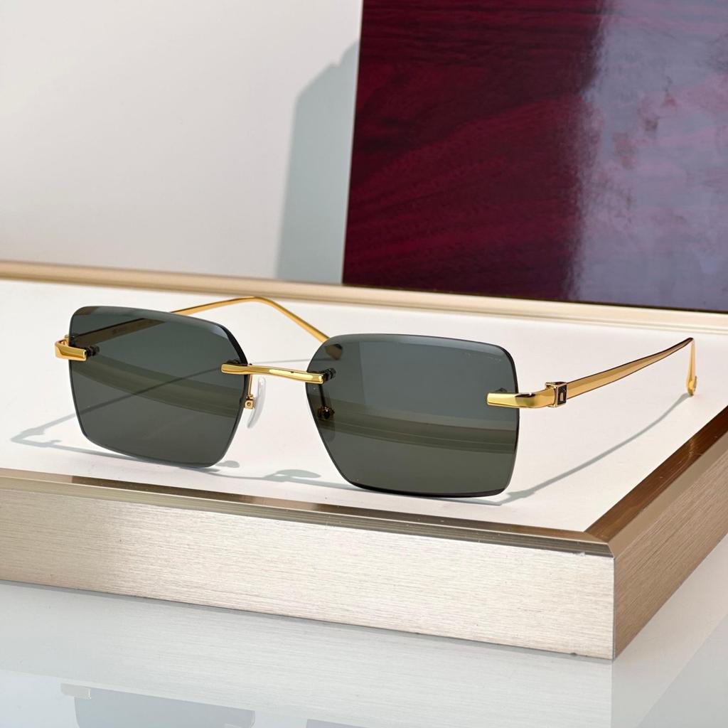 Unisex Luxury Frameless Square Sunglasses - Versatile Metal Fashion for Parties and Photos