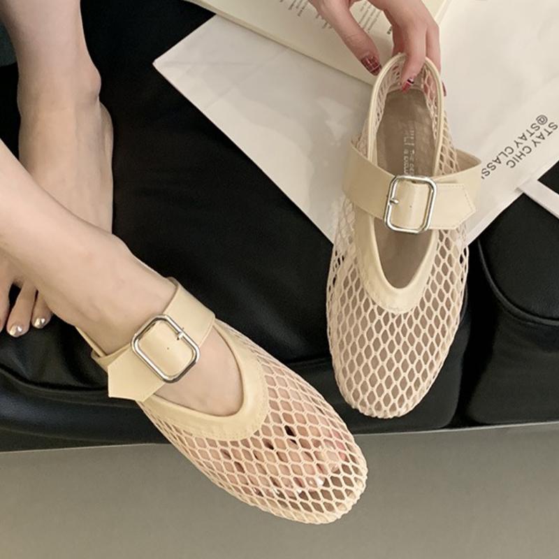 Fashion Flats Mesh Women Loafers Shoes Fashion Designer Woman's Sandalias Summer 2025 Dress Cozy Sneakers Brand Walking Zapatos De Mujer