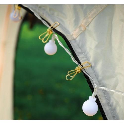 Bombinate Outdoor Tent Clips, Multifunctional Camping Gear, Durable Clips, Gold Tablecloth Clips, Wire Clips (Pack of 20, Gold, Small)