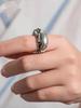Hip Hop Retro Totenkopf Alien Verstellbare Ringe Für Männer Frauen Mode Neujahr Schmuck Zubehör Geschenk Party anillos mujer