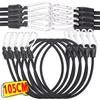 Bungee Cords with Hooks High Elasticity Rope Outdoor Camping Bungee Rope for Motorcycle Bicycle Cargo Tie Down Secure Load
