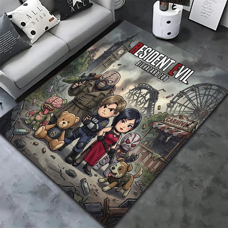 Resident Evil Carpet Rug For Living Room Bedroom Home Sofa Decoration Kids Play Nonslip Floor Mat