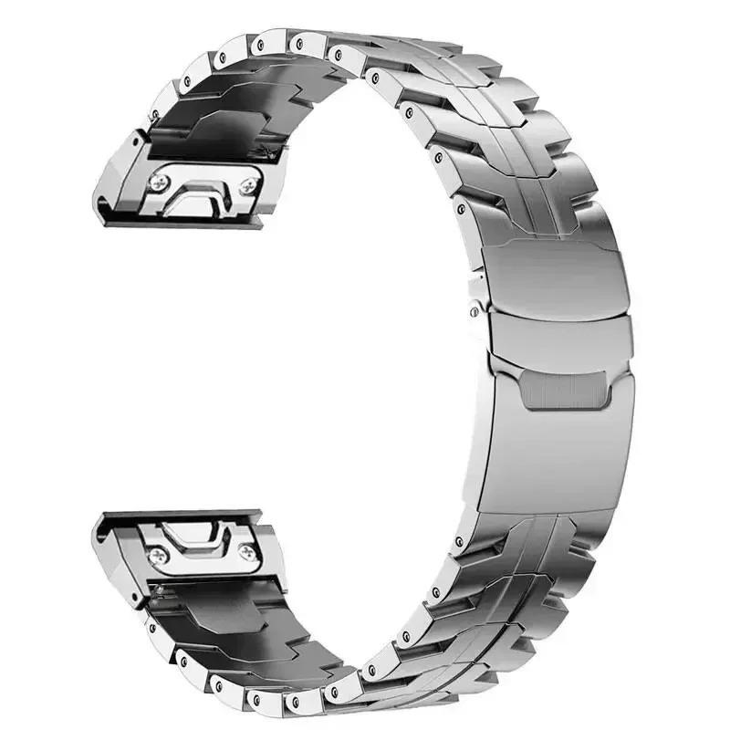 

Ремешок из титанового сплава 26 мм для Garmin Fenix 8, 7X Pro, 6X, 5X Plus - издание «Железный человек» 26mm