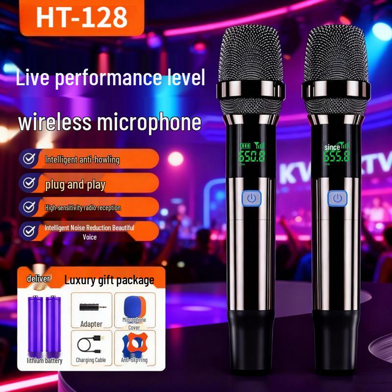 Wireless Dual-Mode Performance Microphone for Stage, Outdoor, and KTV Singing