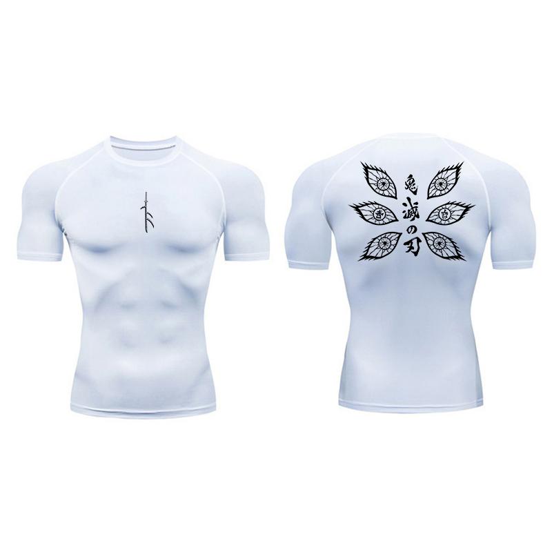 Compression Shirt for Men Gym Workout Running T-Shirt Tees Tops Athletic Quick Dry Baselayer Activewear Elastic Sweat Absorbing Tight Fit