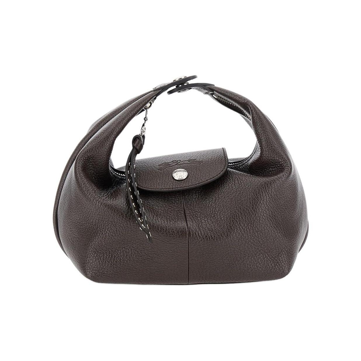 

Longchamp Logo Goat Leather Tote Bag Small Women Tote Bags Brown 10291HIG002 Basic Set (Bag+Dust Bag)