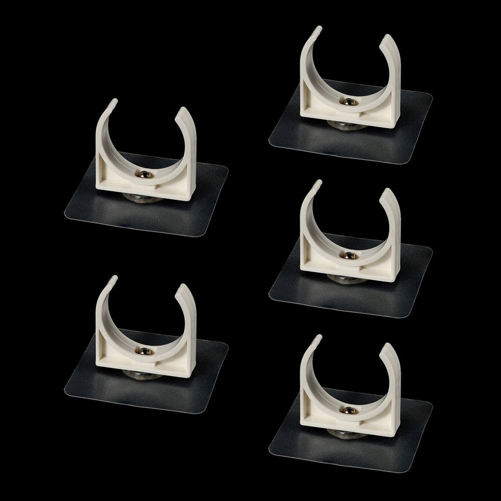1/5Pcs Punch-free Self-adhesive Pipe Clamp Garden Irrigation Tube Clip Connector Water Tube Holder