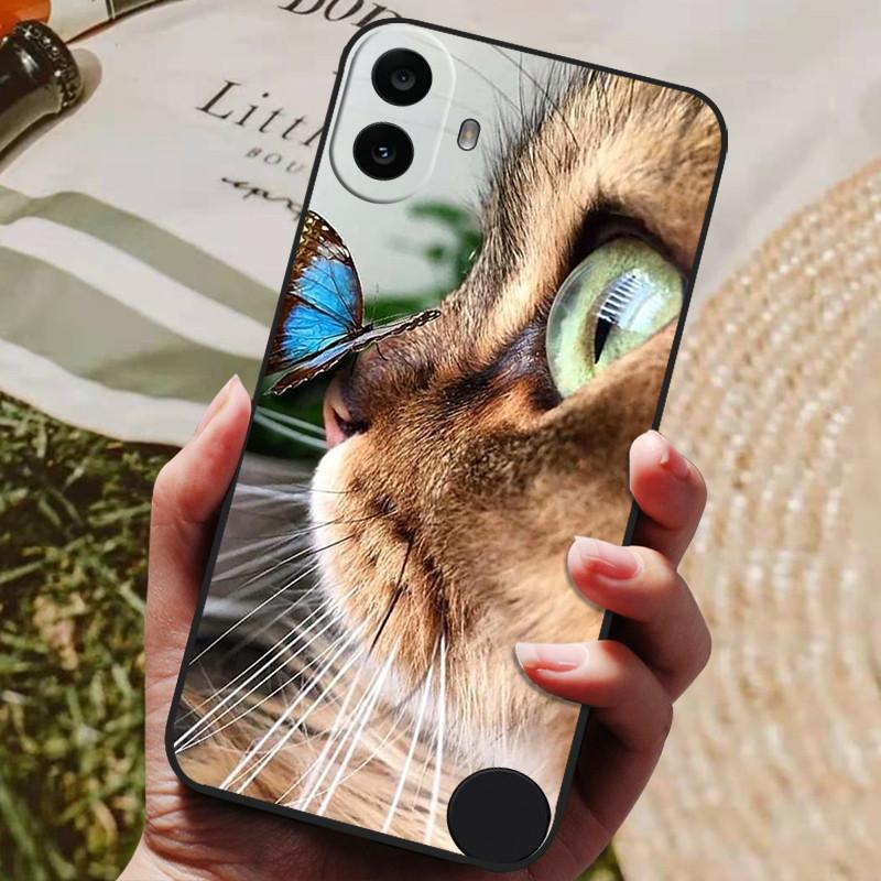 For Nothing CMF Phone 1 Case Luxury Silicone TPU Soft Phone Cover for Nothing CMF Phone 1 Phone1 Shockproof Funda Shell Cute Cat