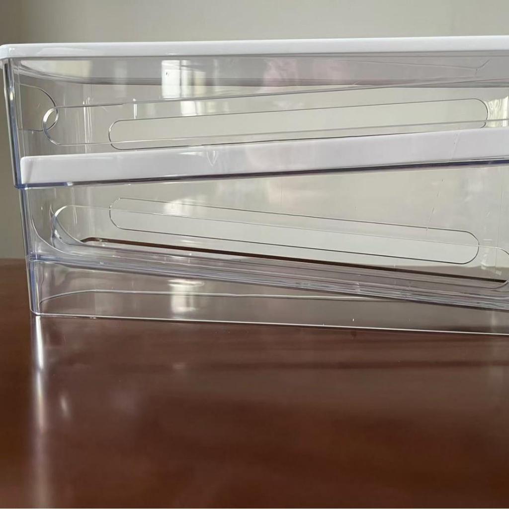 Refrigerator Egg Storage Rack - Rolling Egg Holder Tray Organizer