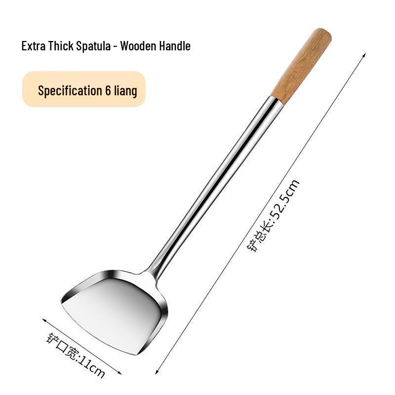 Edelstahl Kochlöffel mit langem Griff Wok- und Servierlöffel Set