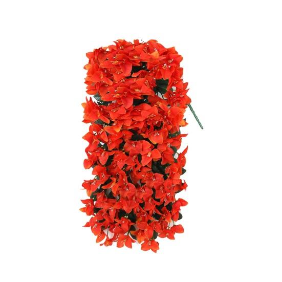 Artificial Bougainvillea Flower Faux Hanging Bougainvillea for Outside Long Trailing Vines Fake Flower for Door Porch Planter Urn Patio Balcony Decor
