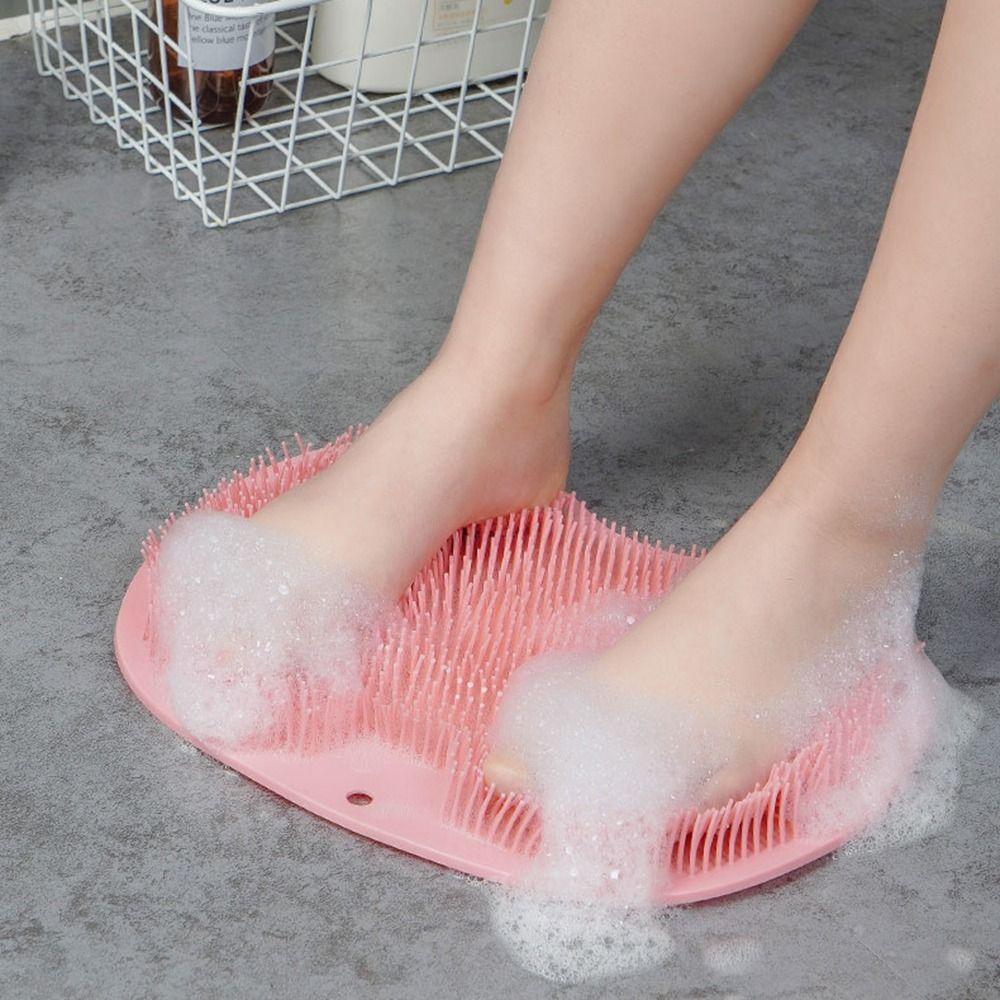 Reusable Exfoliating Foot Brush Anti-Slip Back Scrubber Multifunction Foot Massage Pad  Shower