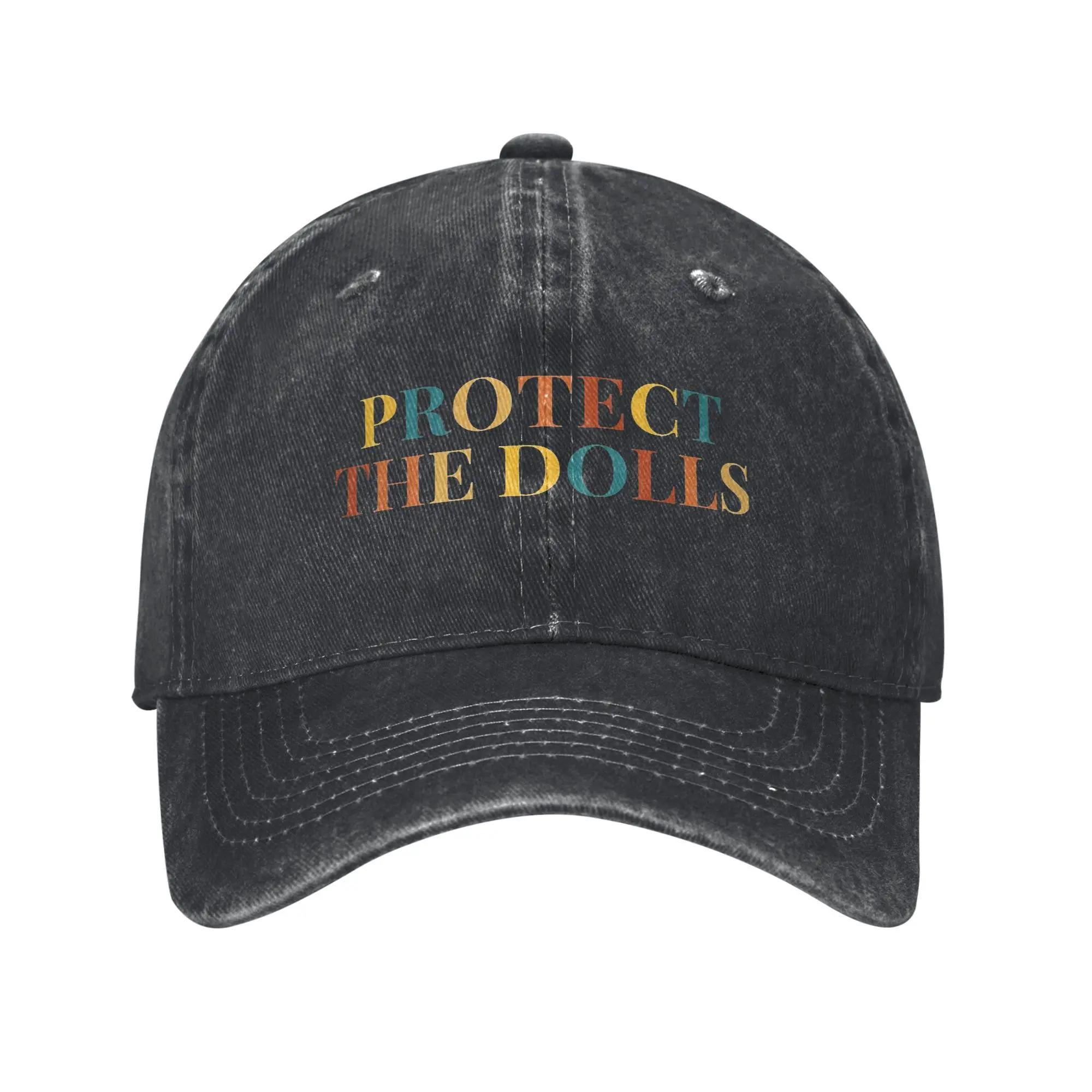 aProtect The Dolls Unisex Women Baseball Cap  Distressed Denim Washed Caps Hat Vintage Outdoor Running Golf Gift Headwear One Size