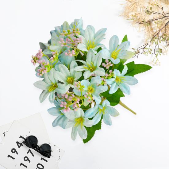 Artificial Flower 18 Forks Realistic Vivid Floral Arrangement Table Scene Artificial Flower