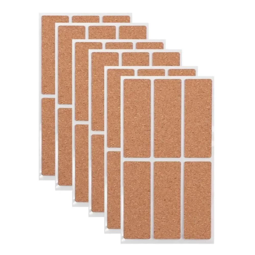 36/96 Stück Selbstklebende Kork Holz Etiketten Aufkleber Abnehmbar Wasserdicht Gewürzglas Etiketten Aufkleber Keine Klebespuren DIY