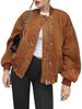 Women Jacket ,stand Collar, Pure Color, Loose and Casual, Long-sleeved ,zipper Fleece Jacket,single-breasted Plush,pocket,baseball Jacket