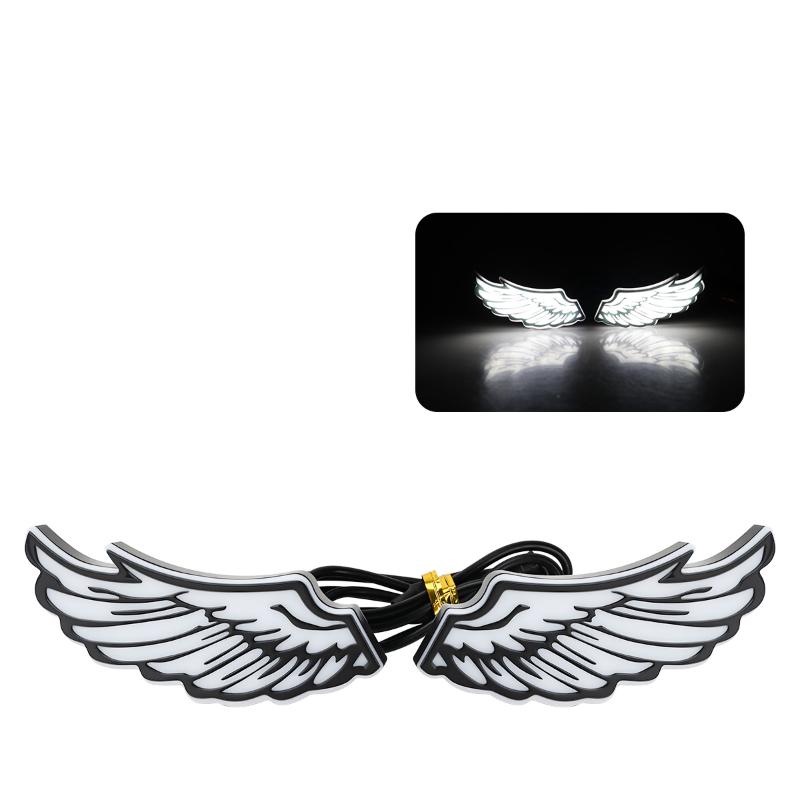 Motorcycle Led Wing Shape Eagle Eyes Light Rear Tail Lamp Decorative Light Creative Flashing Indicator Blinker Signal Light