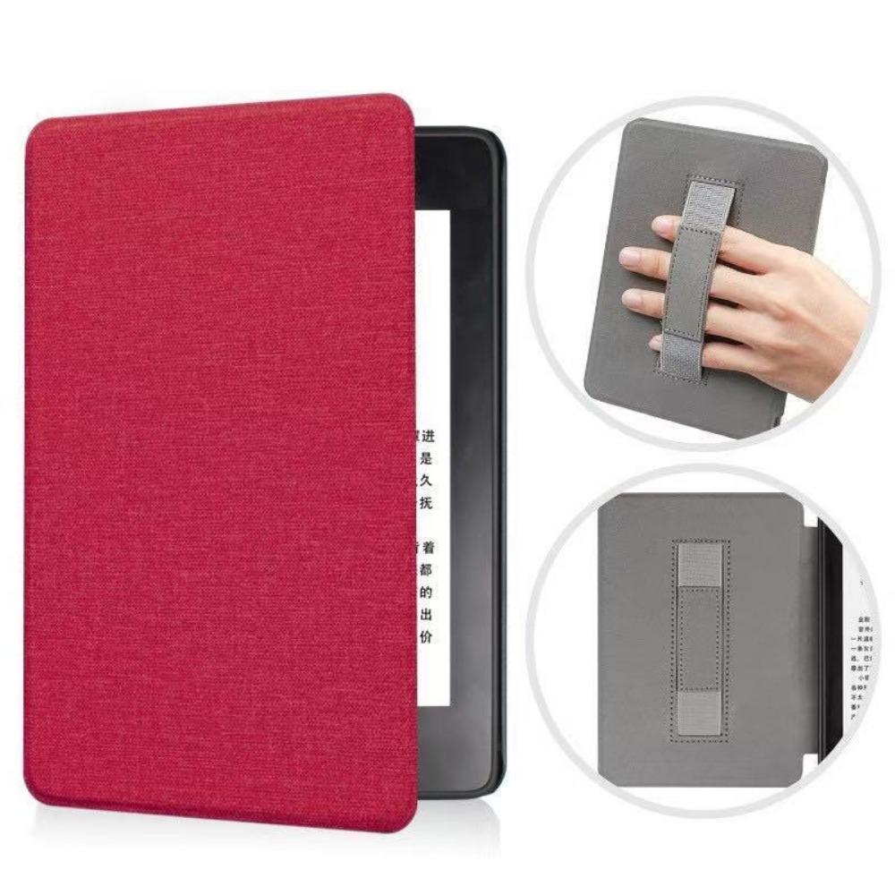 Kindle Case 2024 for Amazon Kindle 658 Youth Edition KPW6 Fabric Cover with Hand Strap Protective Shell
