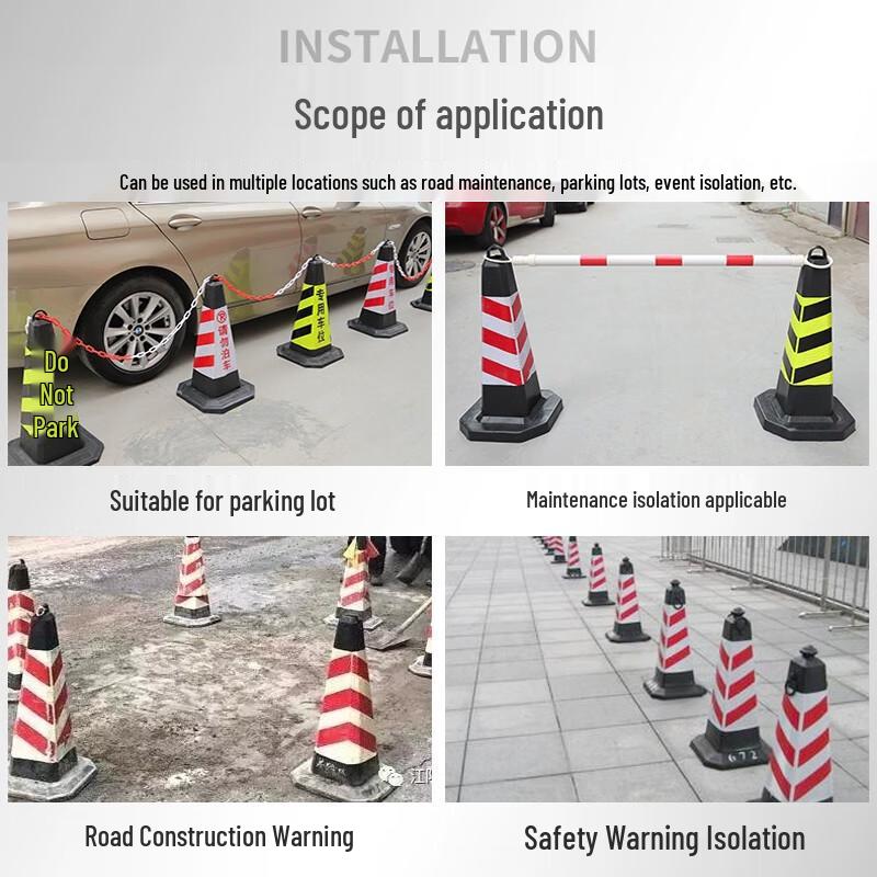 Reflective Rubber Traffic Safety Cone