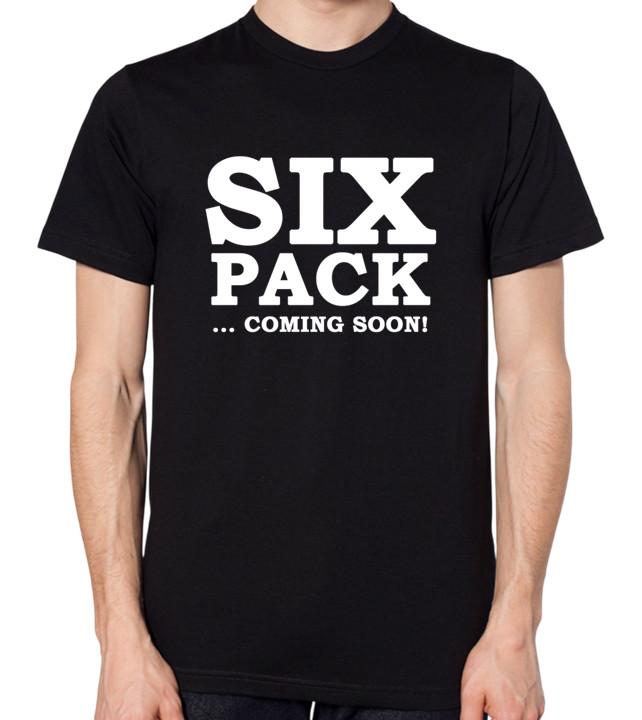 Six Pack Coming Soon T-Shirt Fitness Gym Exercise Top Men Women Unisex Abs Top S
